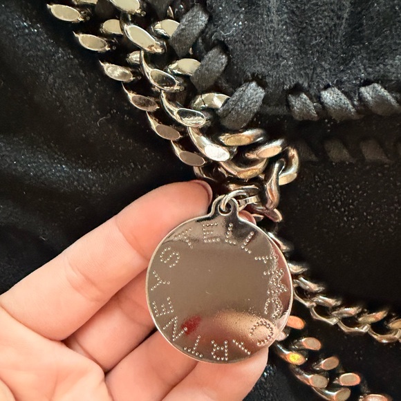 Stella McCartney Black Falabella Tote with Silver Hardware - Picture 4 of 6